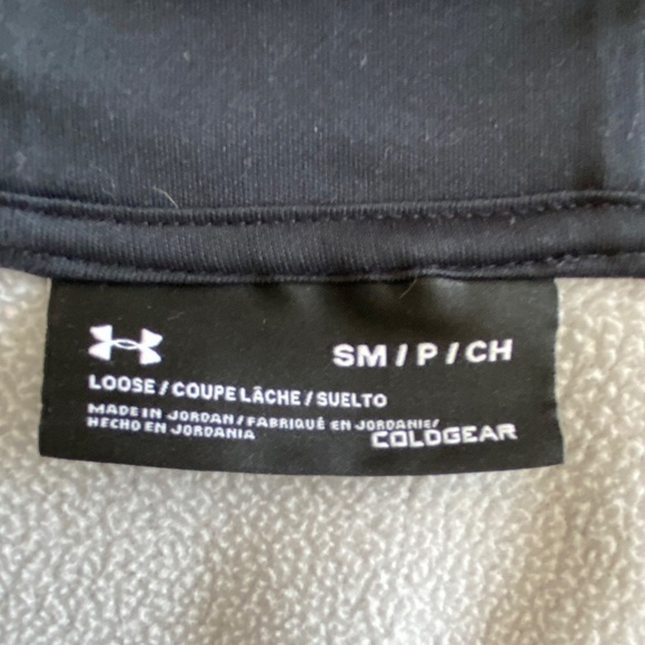 Ladies Under Armour Cold Gear grey 1/2 zip hoodie size S - Picture 8 of 9